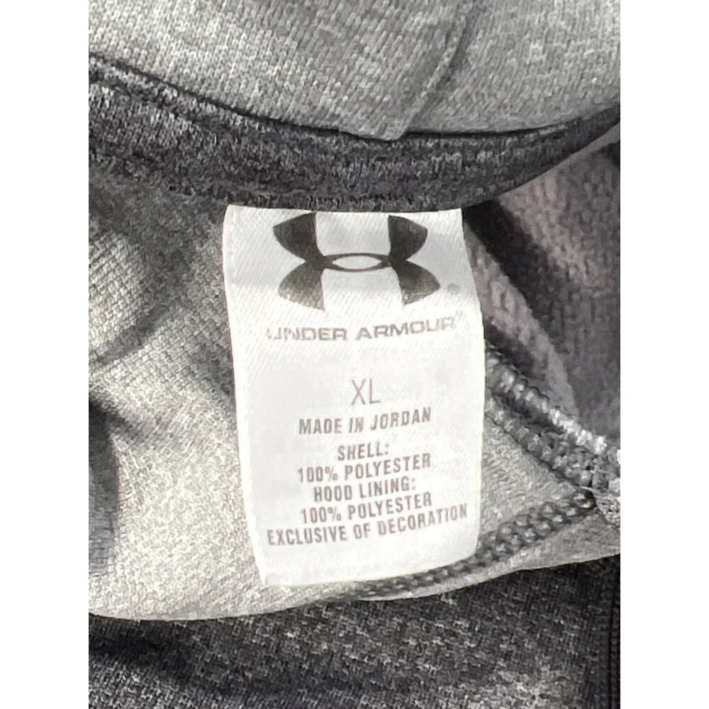 Under Armour Pullover Hoodie Sweatshirt Womens XL Gray Pink Outdoor Athleisure